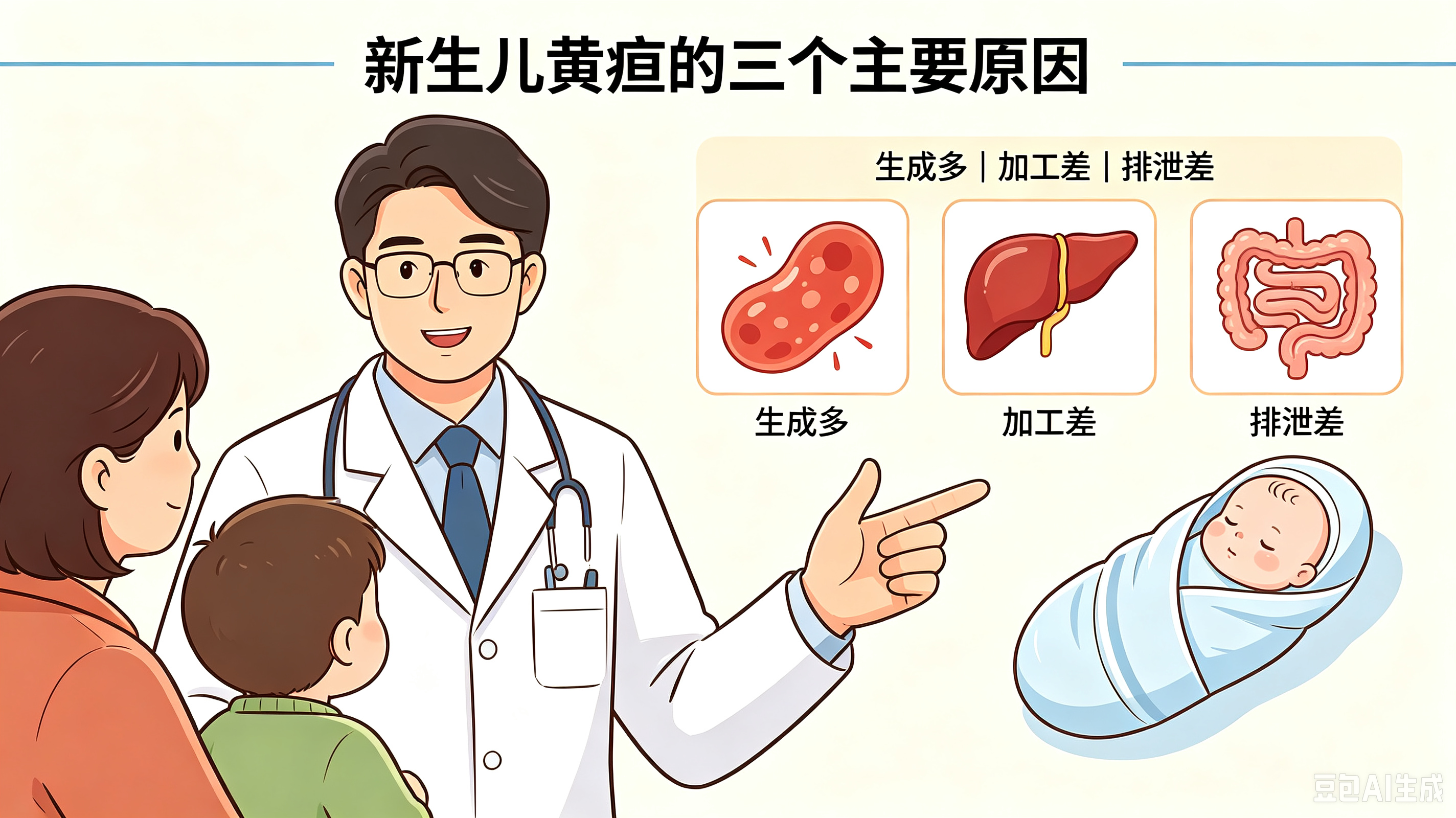 动静医生丨新生儿黄疸从何而来？三大原因一次性讲清