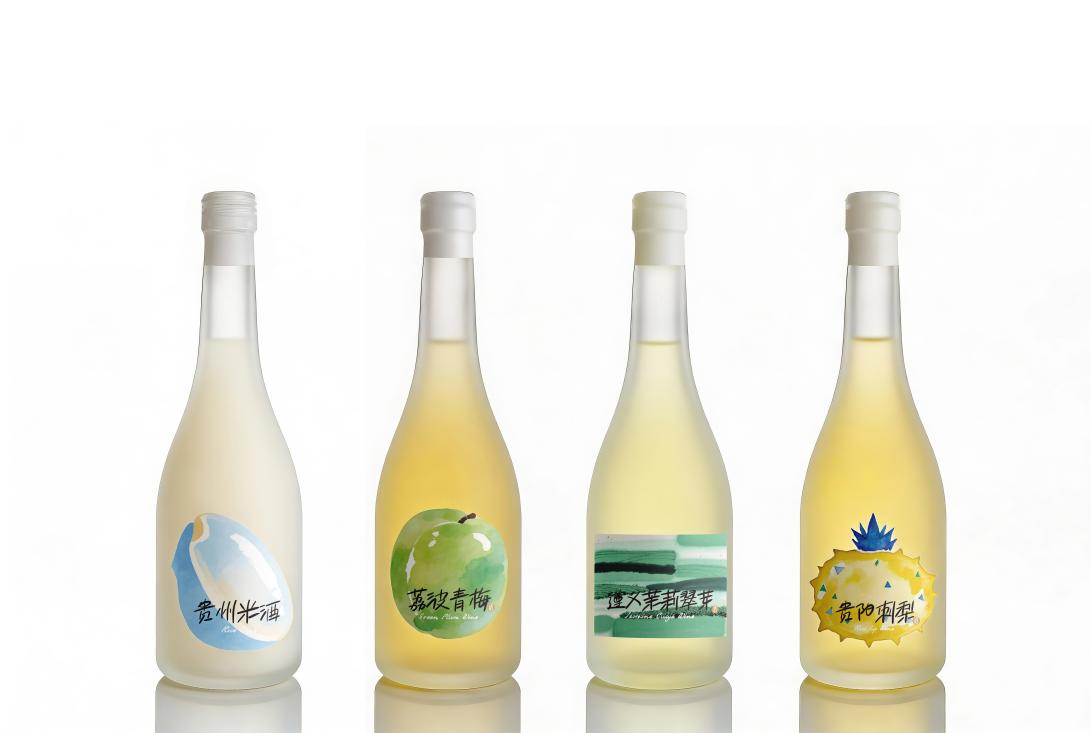米酒效果图-四种口味