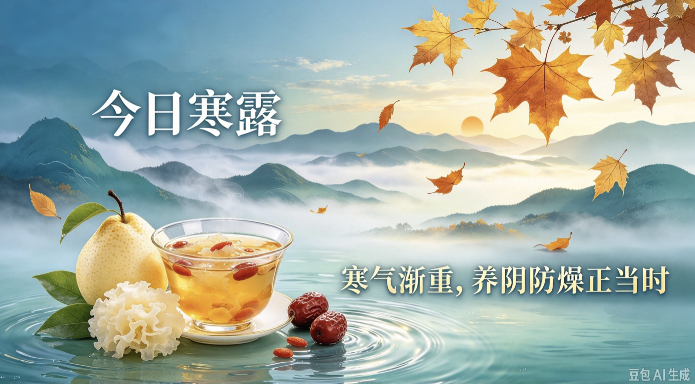早安健康｜今日寒露——寒气渐重，养阴防燥正当时