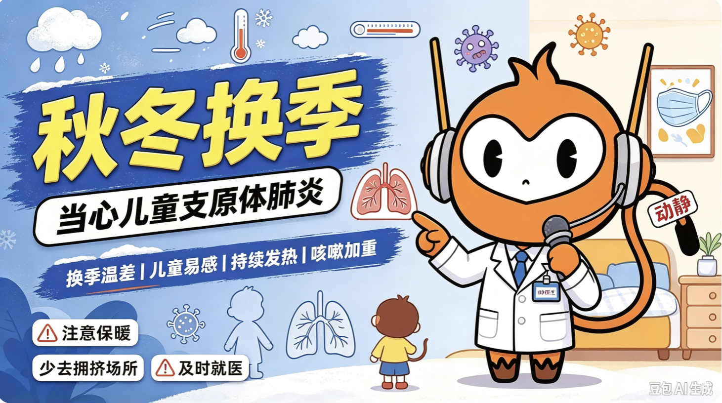 秋冬换季，当心儿童支原体肺炎